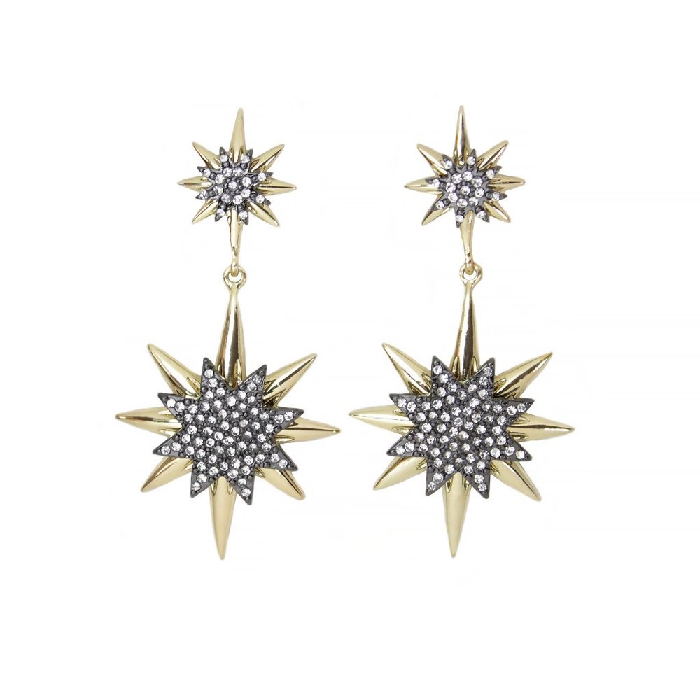 Starburst Rhinestone Earrings